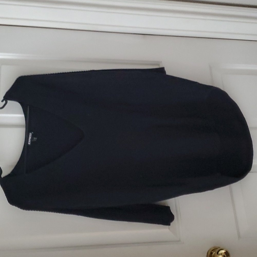 3/4 Black Vneck Sweater